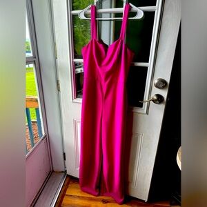 Hot Pink Jumpsuit Romper